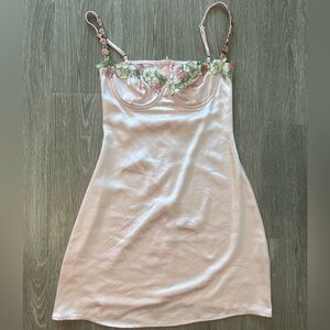 Princess Polly floral appliqué mini dress